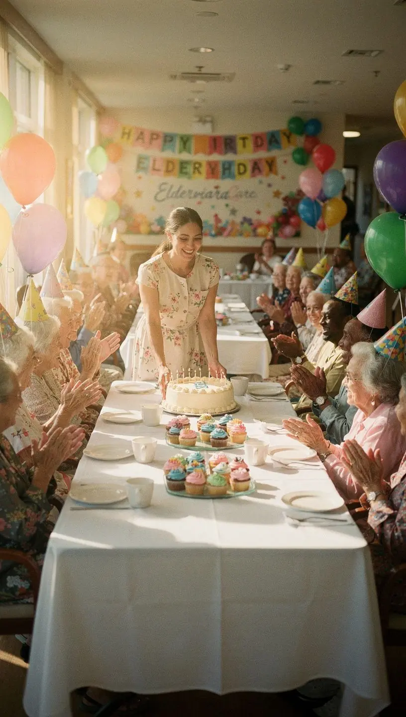 Grupa seniorów uczestniczy w zajęciach artystycznych w świetlicy.